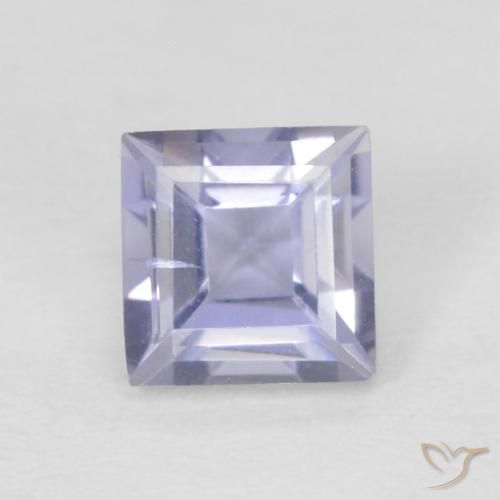 0.33ct Natural Violeta rosado Iolita, Cuadrado, VVS