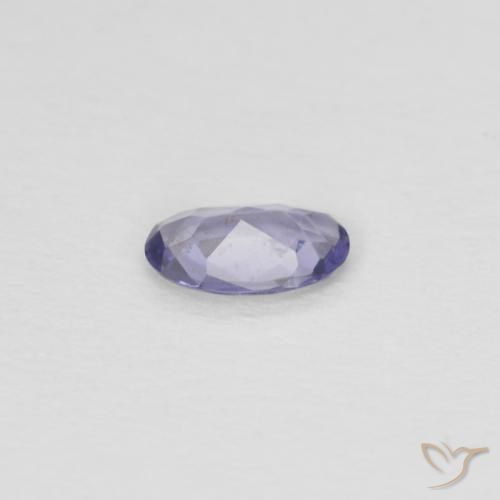 Iolita Púrpura azulado oscuro natural de 0.13 ct, Ovalada, VS