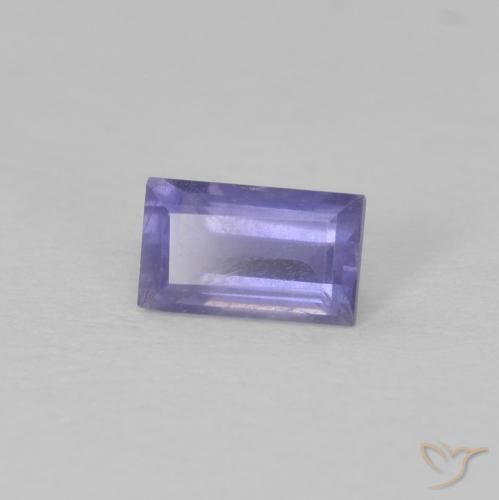 Iolita Púrpura oscuro natural de 0.28 ct, Corte Baguette, VS