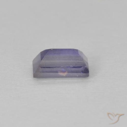 Iolita Púrpura oscuro natural de 0.28 ct, Corte Baguette, VS