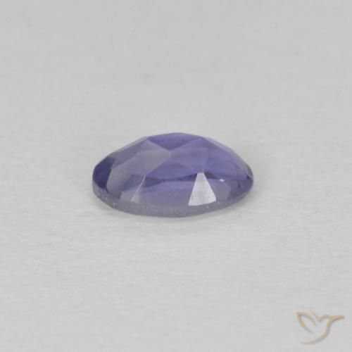 Iolita Púrpura azulado oscuro natural de 0.21 ct, Ovalada, VS