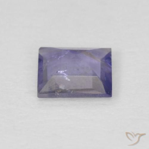 Iolita Púrpura azulado oscuro natural de 0.22 ct, Cuadrado, VS