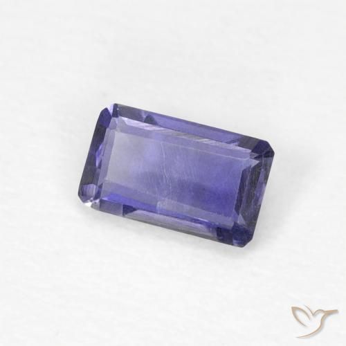 Iolita Azul plateado natural de 0.21 ct, Corte Octágono / Esmeralda, VVS-VS