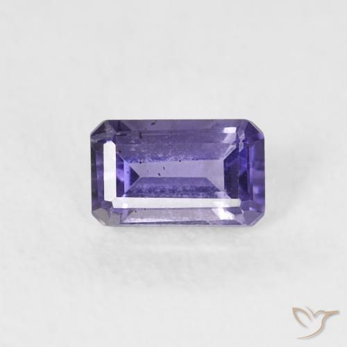 0.31ct Natural Violeta medio Iolita, corte esmeralda, VS-SI