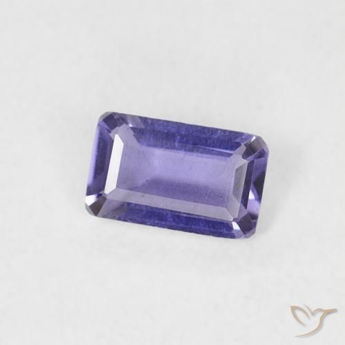 Iolita Púrpura oscuro natural de 0.21 ct, Corte Octágono / Esmeralda, SI