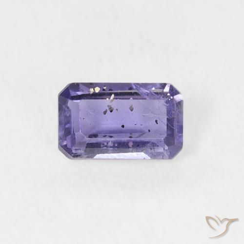 0.26ct Natural Violeta medio Iolita, corte esmeralda, VS-SI