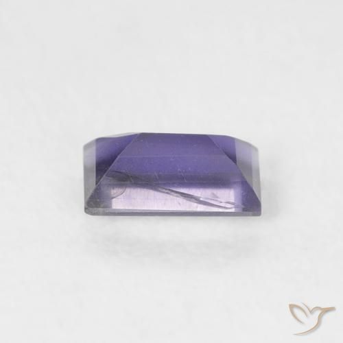 Iolita Púrpura azulado oscuro natural de 0.26 ct, Corte Baguette, VS-SI