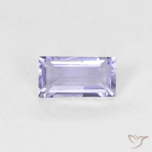 0.19ct Natural Violeta rosado iolita, Corte Baguette, VS