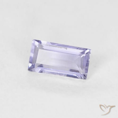 Iolita Violeta rosado natural de 0.19 ct, Corte Baguette, VS