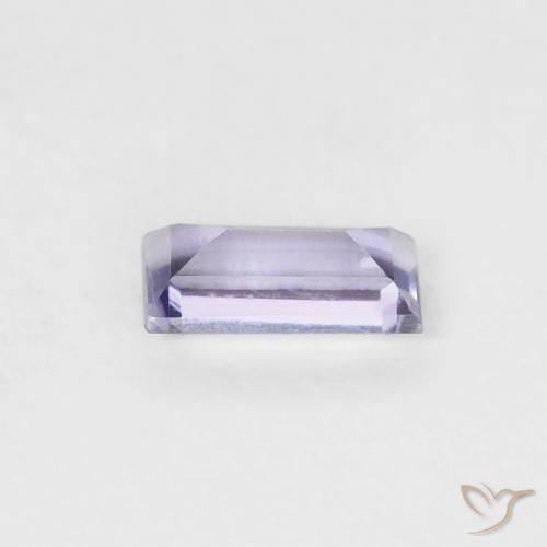 Iolita Violeta rosado natural de 0.19 ct, Corte Baguette, VS