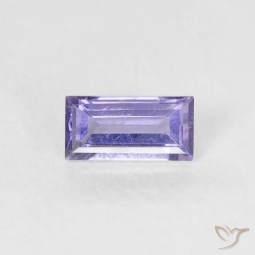 0.21ct Natural Violeta claro medio Iolita, Corte Baguette, VS-SI