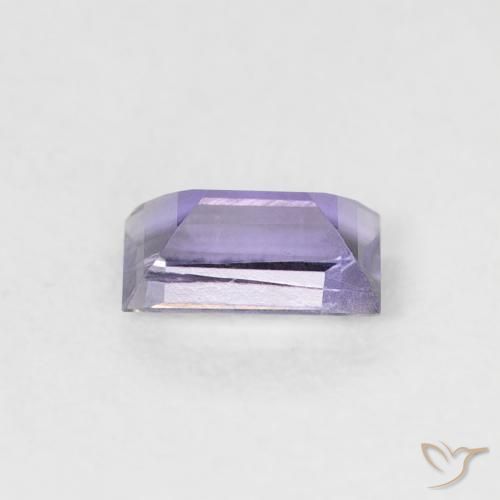 Iolita Violeta oscuro natural de 0.24 ct, Corte Baguette, VS-SI