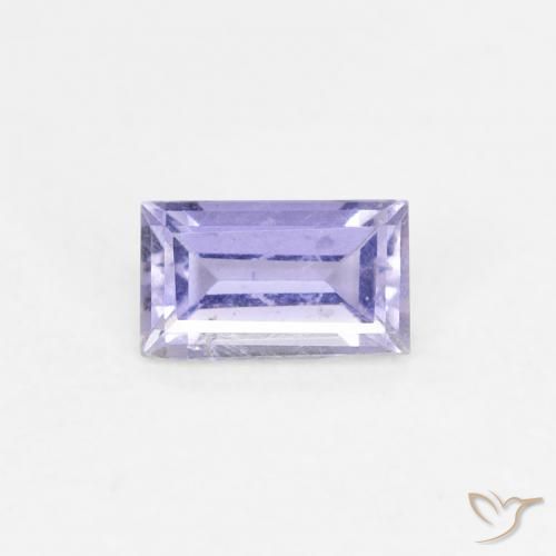0.27ct Natural Violeta rosado Iolita, Corte Baguette, VS