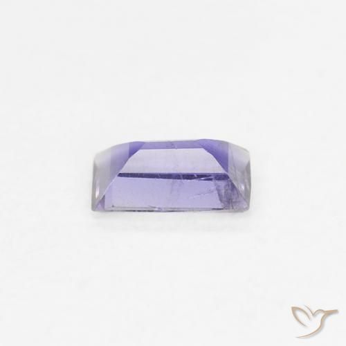 Iolita Violeta claro medio natural de 0.18 ct, Corte Baguette, VS