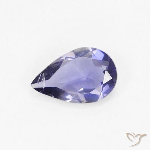 0.27ct Natural Azul violeta intenso Iolita, En forma de pera, VS