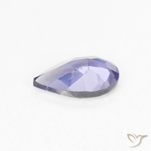 Iolita Azul violeta intenso natural de 0.27 ct, En forma de pera, VS