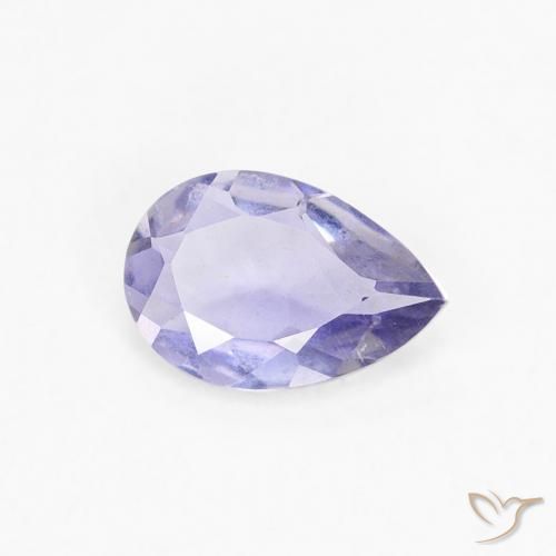 Iolita Medium Light-Violet natural de 0.28 ct, En forma de pera, VS
