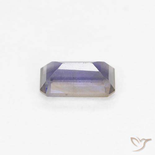 Iolita Púrpura oscuro natural de 0.27 ct, Corte Octágono / Esmeralda, VS