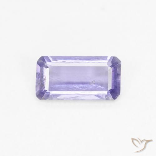 0.28ct Natural Medium Light-Violet Iolita, corte esmeralda, VS-SI