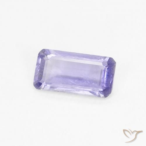 Iolita Medium Light-Violet natural de 0.28 ct, Corte Octágono / Esmeralda, VS-SI