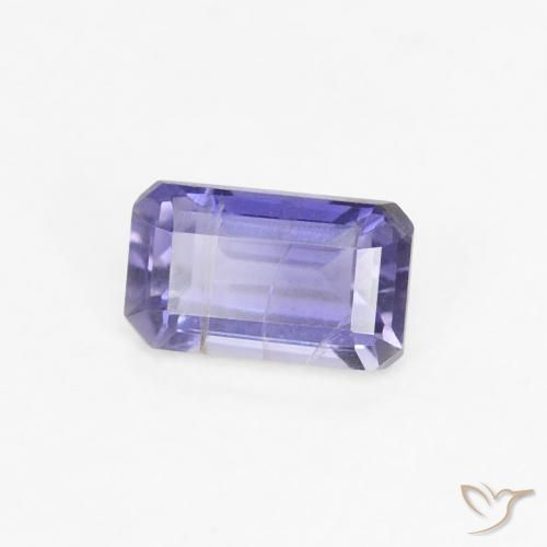 Iolita Azul violeta intenso natural de 0.30 ct, Corte Octágono / Esmeralda, VS-SI
