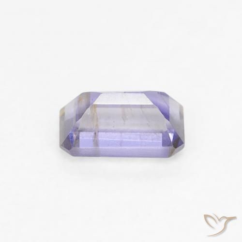 Iolita Azul violeta intenso natural de 0.30 ct, Corte Octágono / Esmeralda, VS-SI
