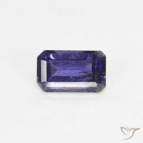 0.29ct Natural Violeta oscuro Iolita, corte esmeralda, VS-SI