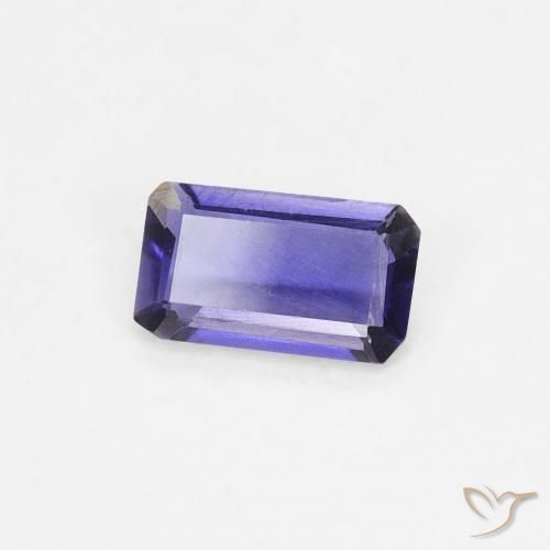 Iolita Púrpura oscuro natural de 0.20 ct, Corte Octágono / Esmeralda, VS