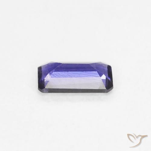 Iolita Púrpura oscuro natural de 0.20 ct, Corte Octágono / Esmeralda, VS