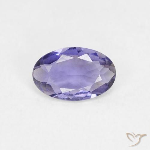 0.27ct Natural Violeta claro medio iolita, Ovalada, VS