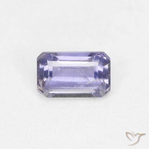 0.32ct Natural Medium Light-Violet Iolita, corte esmeralda, VS-SI