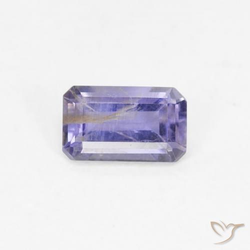 0.27ct Natural Azul plateado Iolita, corte esmeralda, VS-SI