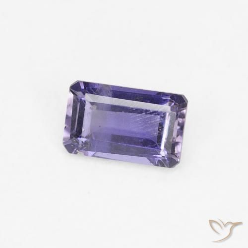 Iolita Violeta oscuro natural de 0.26 ct, Corte Octágono / Esmeralda, VS-SI