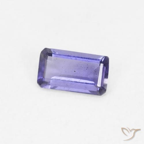 Iolita Púrpura azulado oscuro natural de 0.21 ct, Corte Octágono / Esmeralda, VS-SI