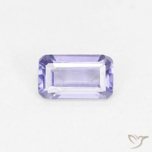 0.21ct Natural Violeta rosado Iolita, corte esmeralda, VS