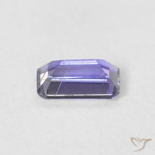Iolita Violeta berenjena natural de 0.26 ct, Corte Octágono / Esmeralda, VS