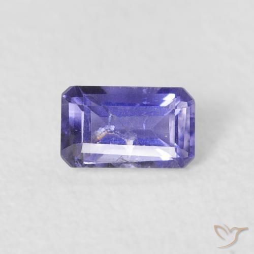 0.27ct Natural Azul violeta Iolita, corte esmeralda, VS-SI