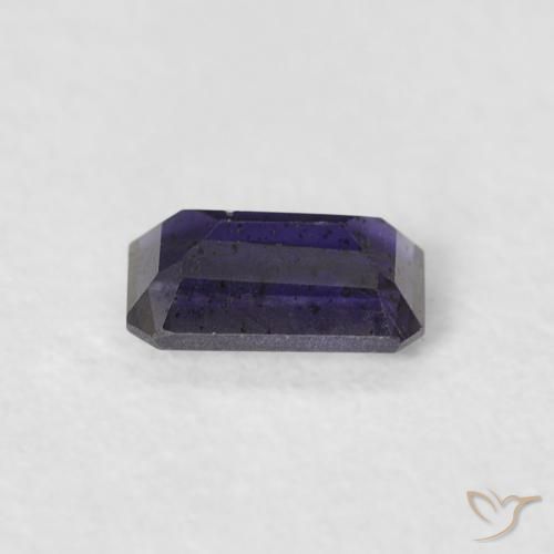 Iolita Violeta berenjena natural de 0.25 ct, Corte Octágono / Esmeralda, VS-SI