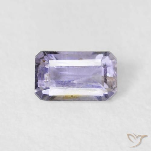 0.29ct Natural Medium Light-Violet Iolita, corte esmeralda, VS-SI