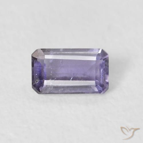 0.26ct Natural Violeta rosado Iolita, corte esmeralda, VS-SI