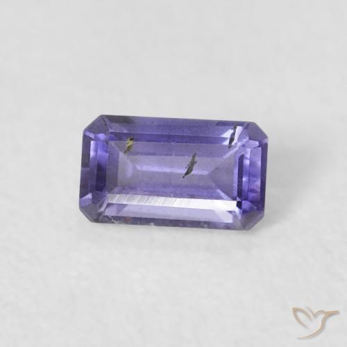 Iolita Violeta oscuro natural de 0.27 ct, Corte Octágono / Esmeralda, VS-SI