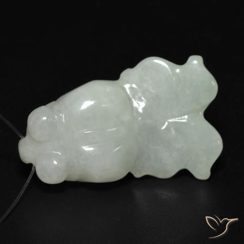 20.53ct Natural Verde pálido Jade, Elegante, Translúcido
