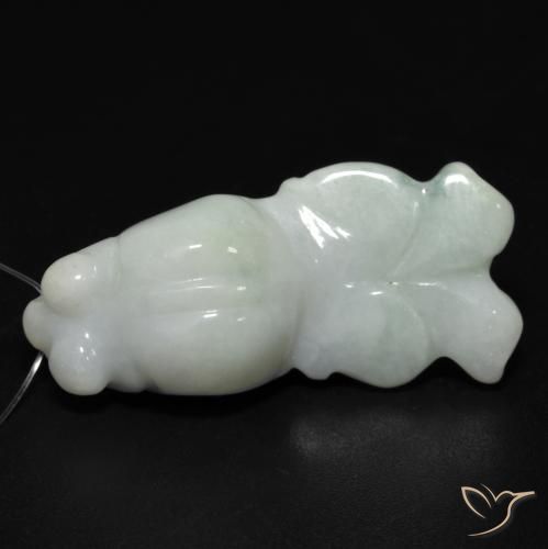 25.77ct Natural Verde medio Jade, Elegante, Translúcido