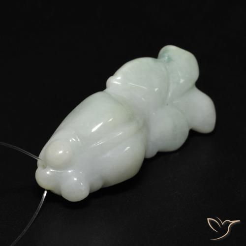 Jade Verde medio natural de 25.77 ct, Elegante, Translúcido