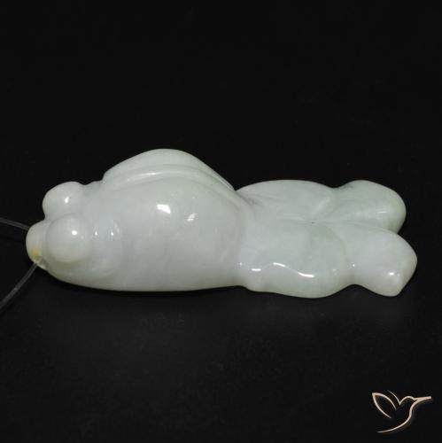 Jade Verde medio natural de 25.77 ct, Elegante, Translúcido