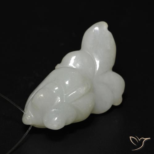 27.33ct Natural Verde claro Jade, Elegante, Translúcido
