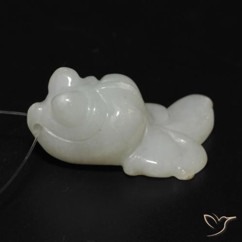 Jade Verde claro natural de 27.33 ct, Elegante, Translúcido