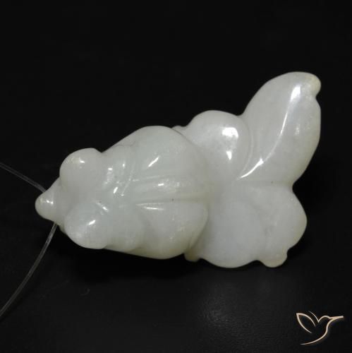 Jade Verde claro natural de 27.33 ct, Elegante, Translúcido