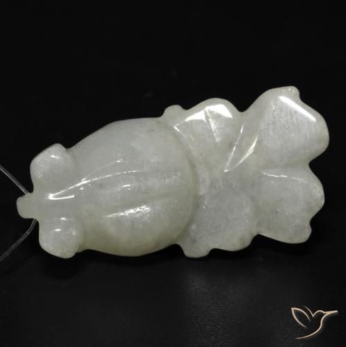29.36ct Natural Verde medio Jade, Elegante, Translúcido