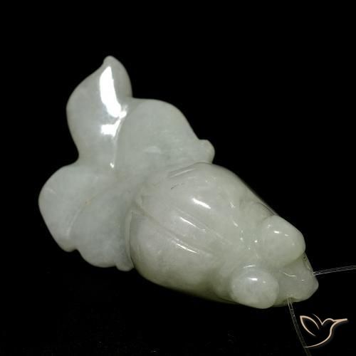 43.55ct Natural Verde medio Jade, Elegante, Translúcido